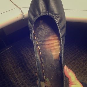 Very Worn pair of Matte Black Tieks